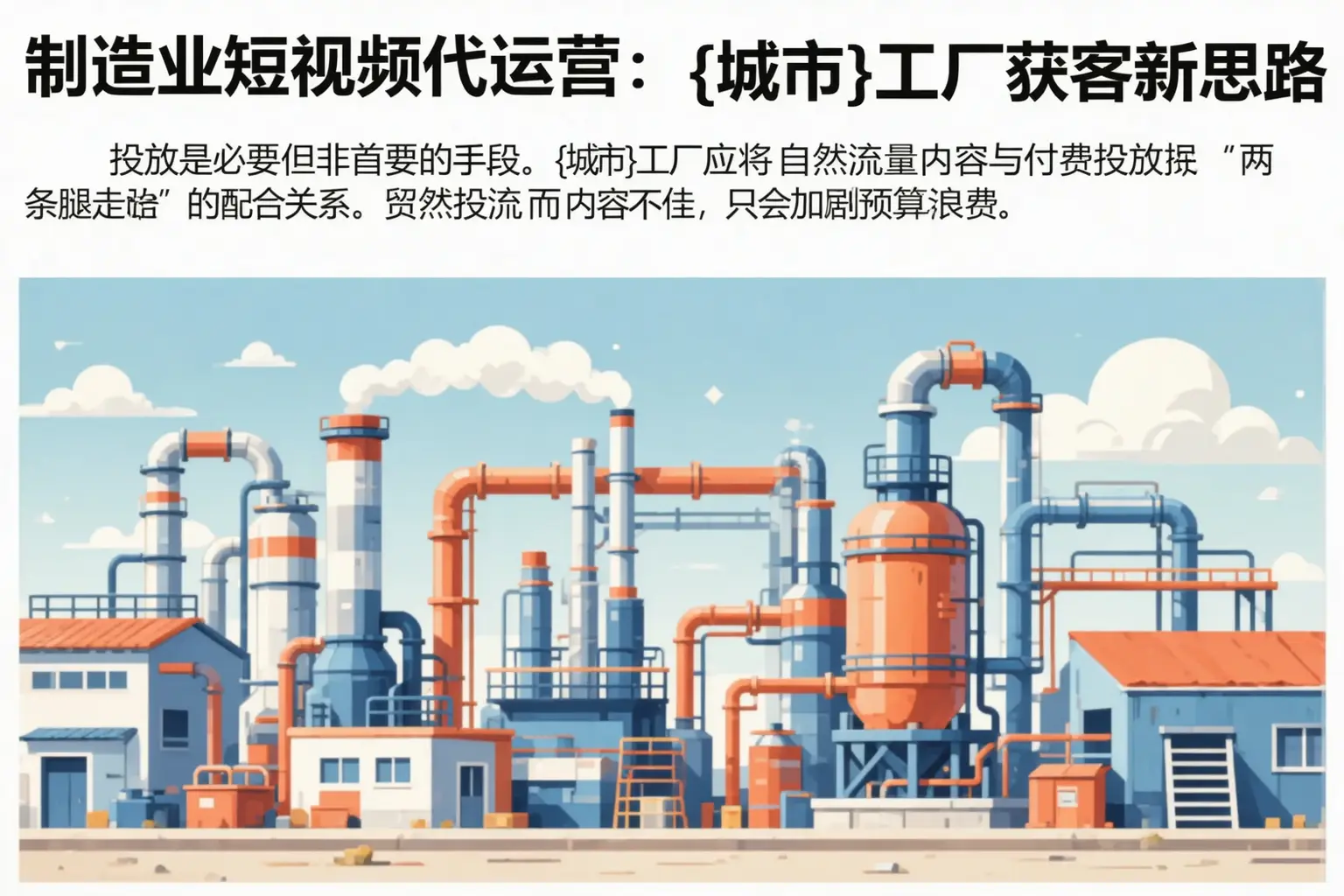 制造业短视频代运营：钦州工厂获客新思路