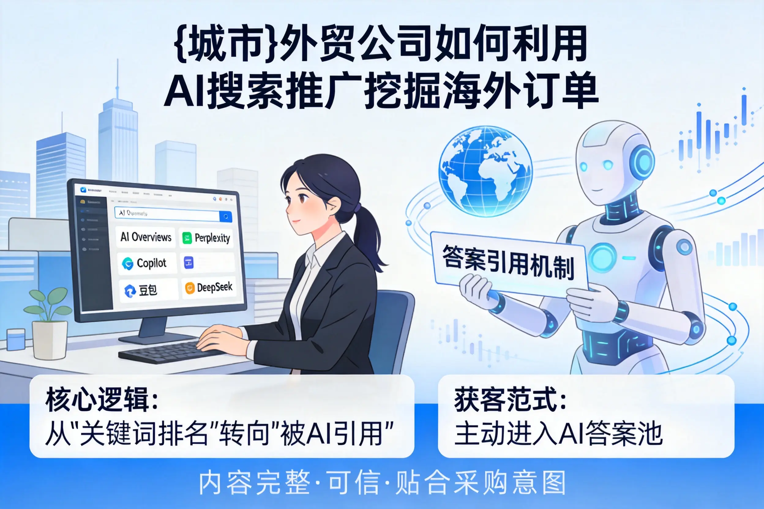 钦州外贸公司如何利用AI搜索推广挖掘海外订单