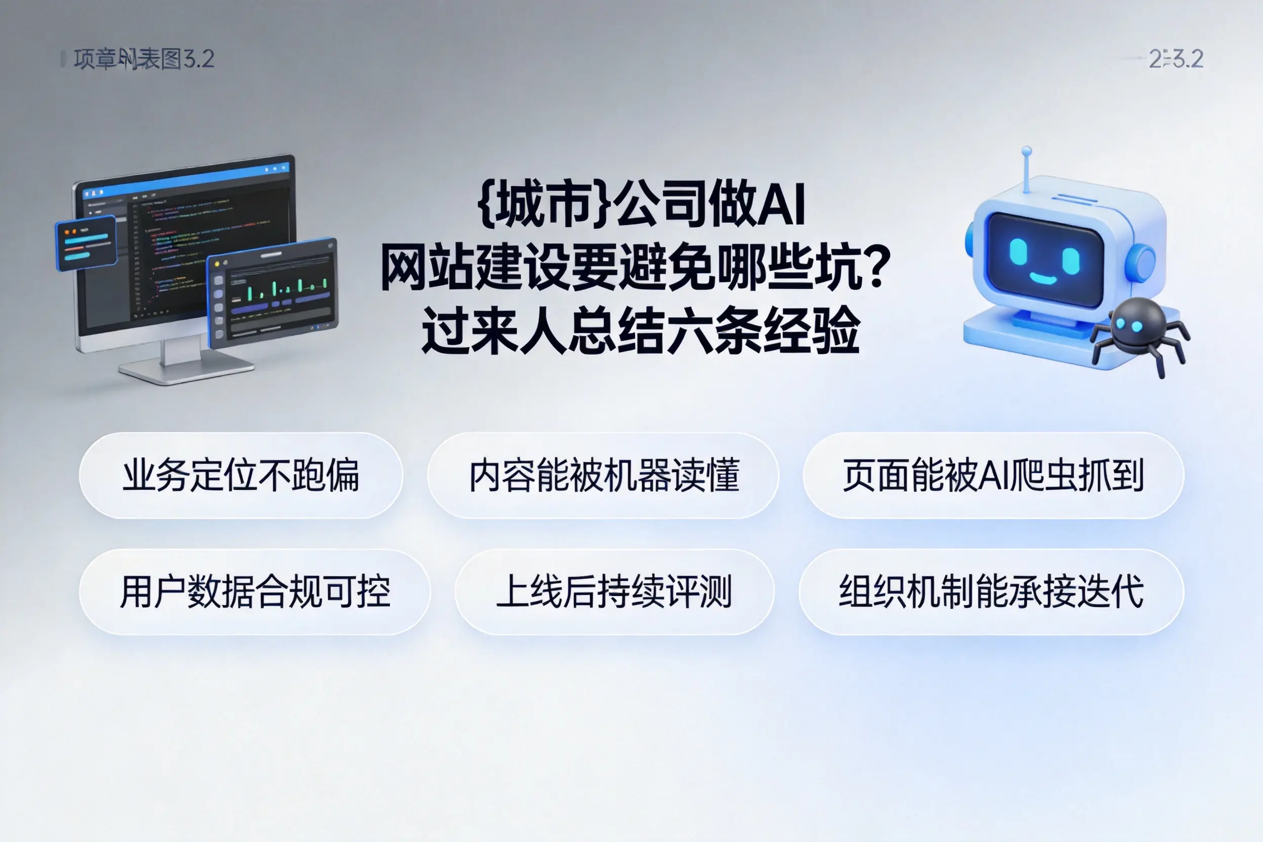钦州公司做AI网站建设要避免哪些坑?过来人总结六条经验