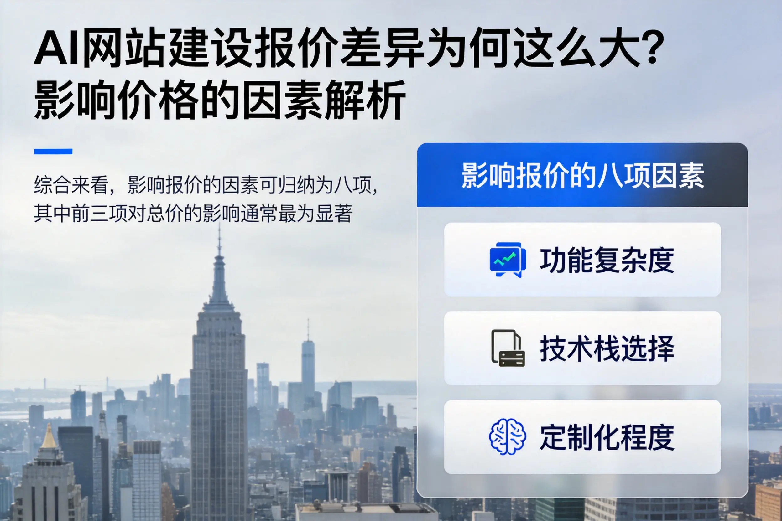 钦州AI网站建设报价差异为何这么大?影响价格的因素解析