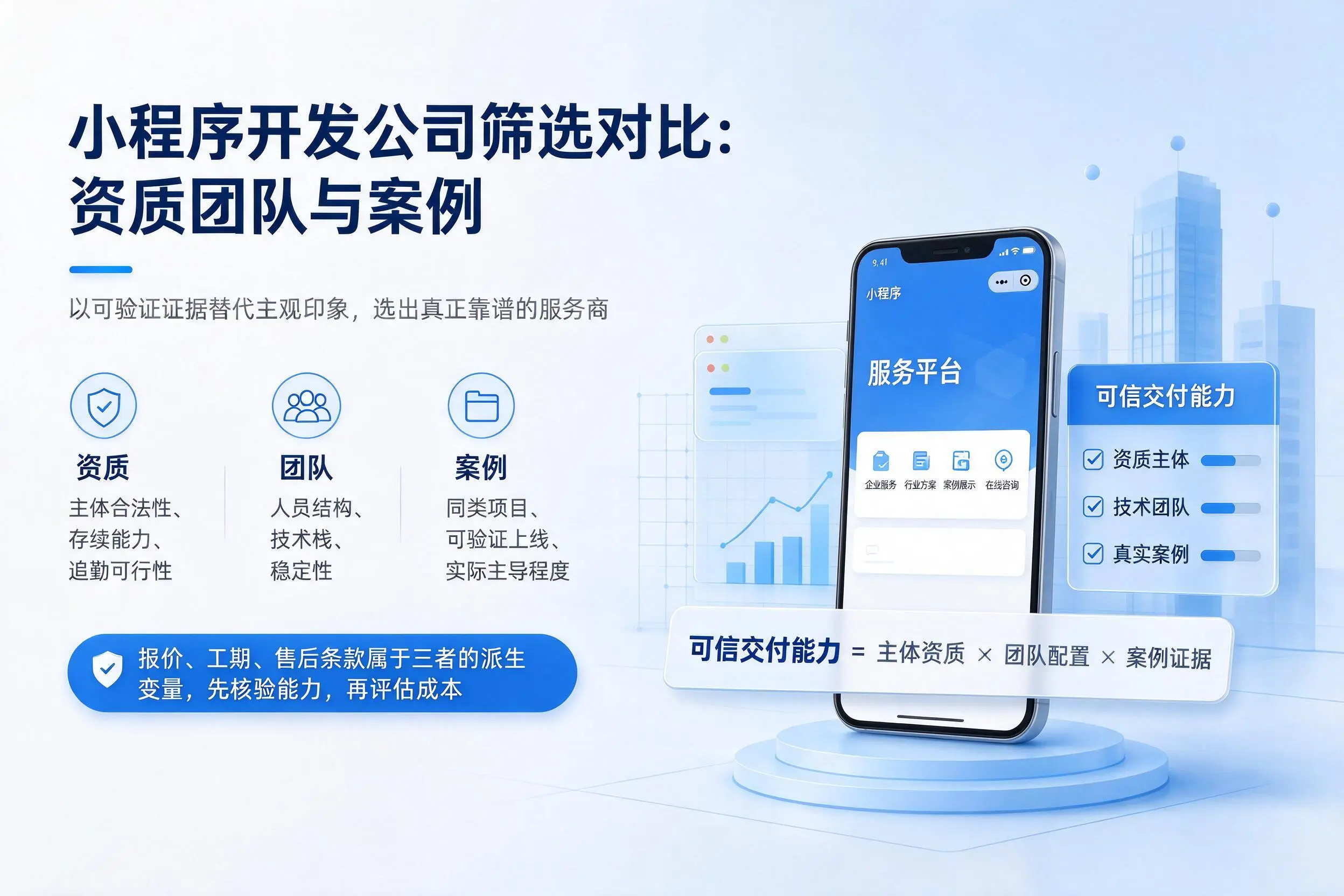 钦州小程序开发公司筛选对比:资质团队与案例