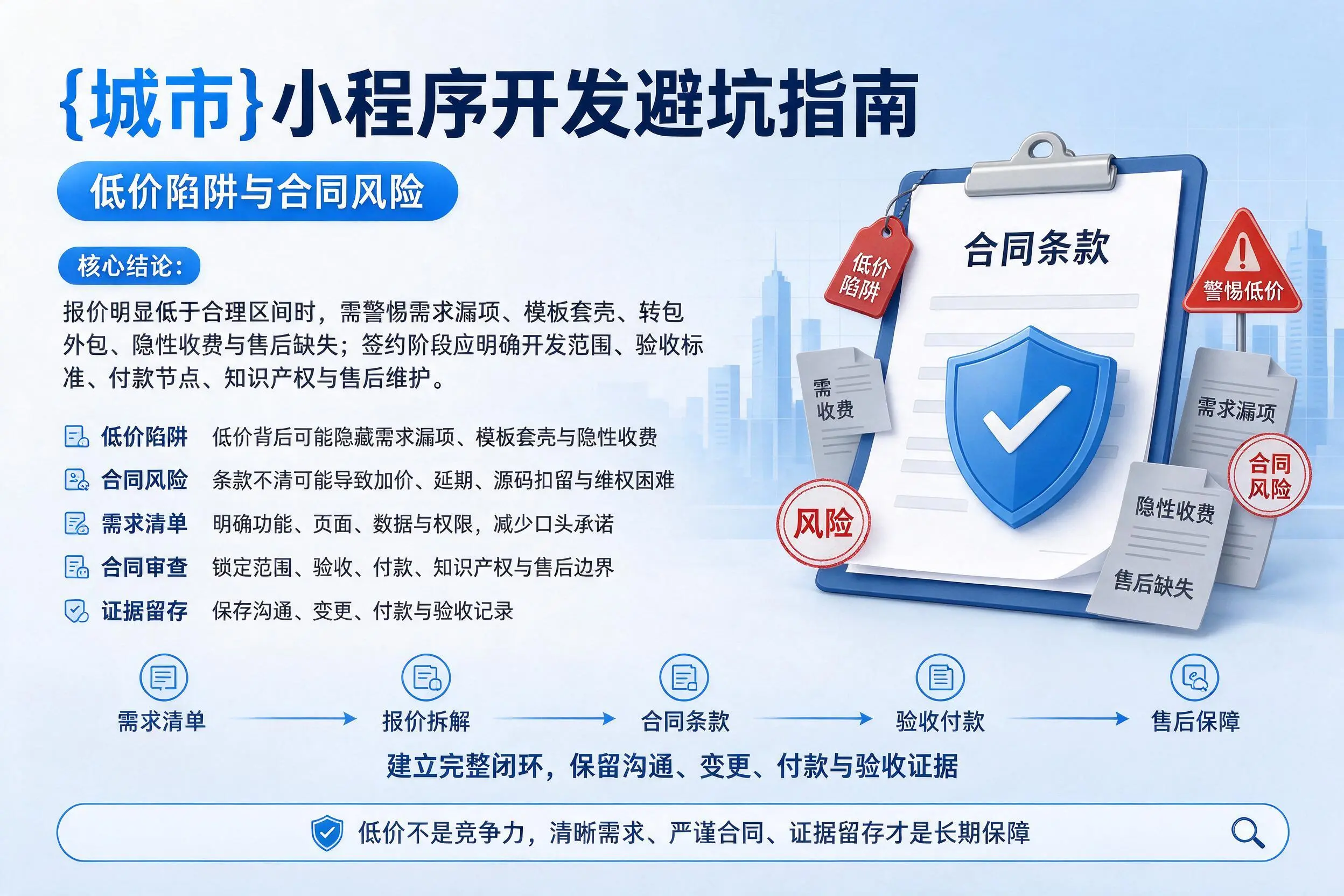 钦州小程序开发避坑指南：低价陷阱与合同风险