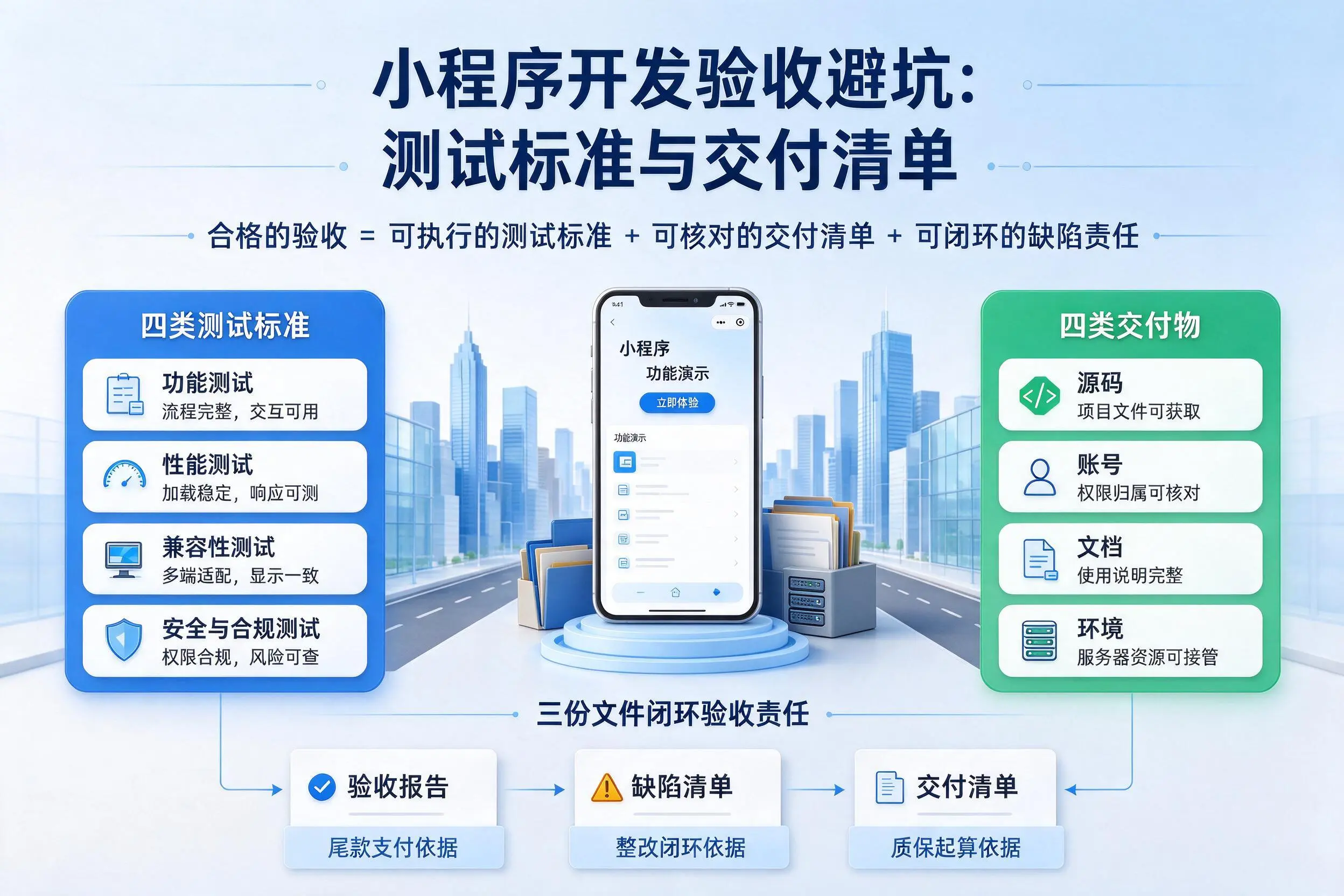钦州小程序开发验收避坑：测试标准与交付清单