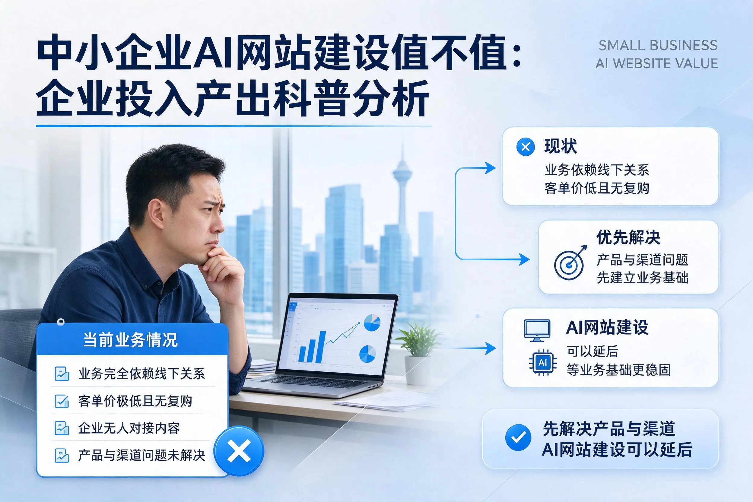 中小企业AI网站建设值不值:钦州企业投入产出科普分析