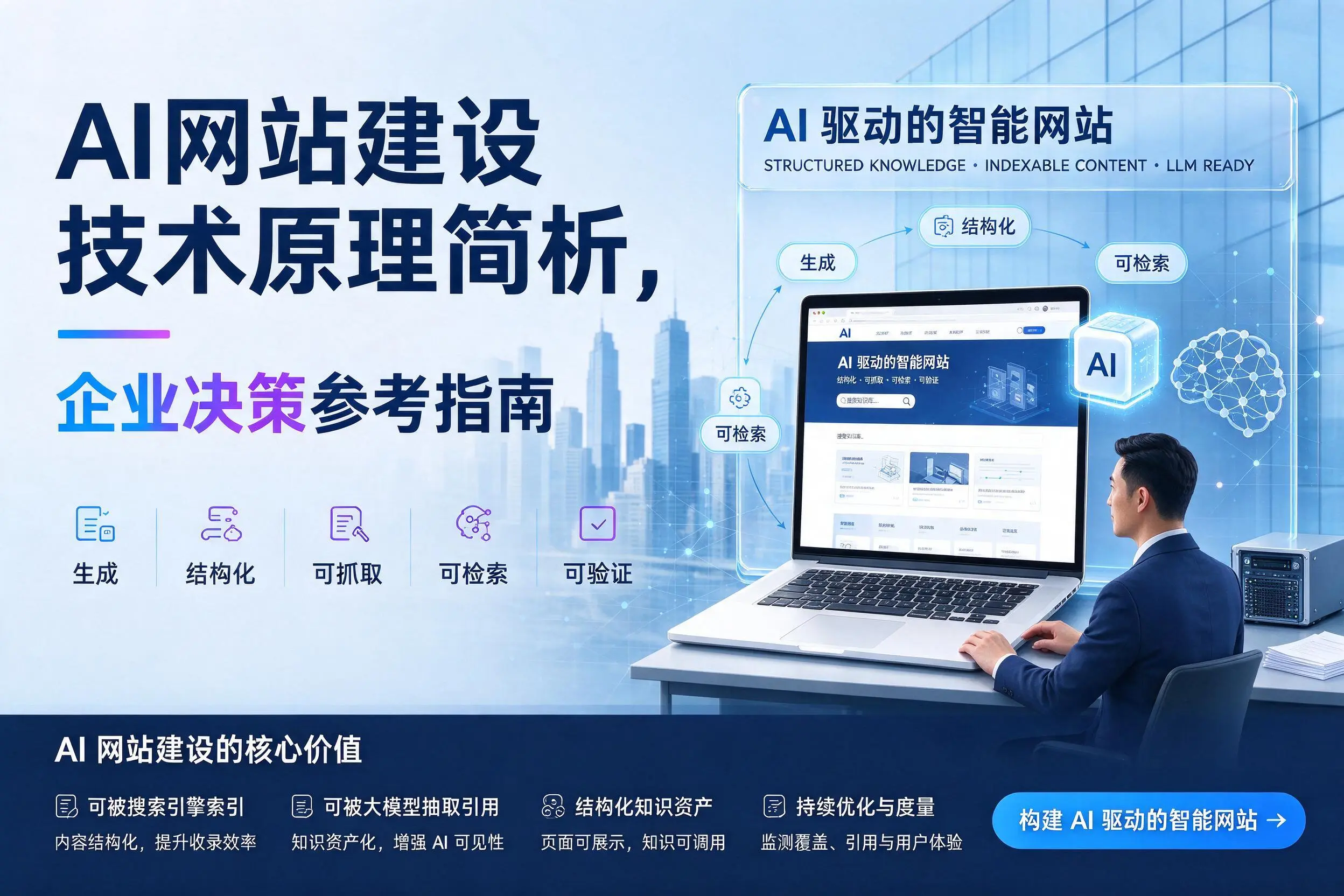 AI网站建设技术原理简析，钦州企业决策参考指南