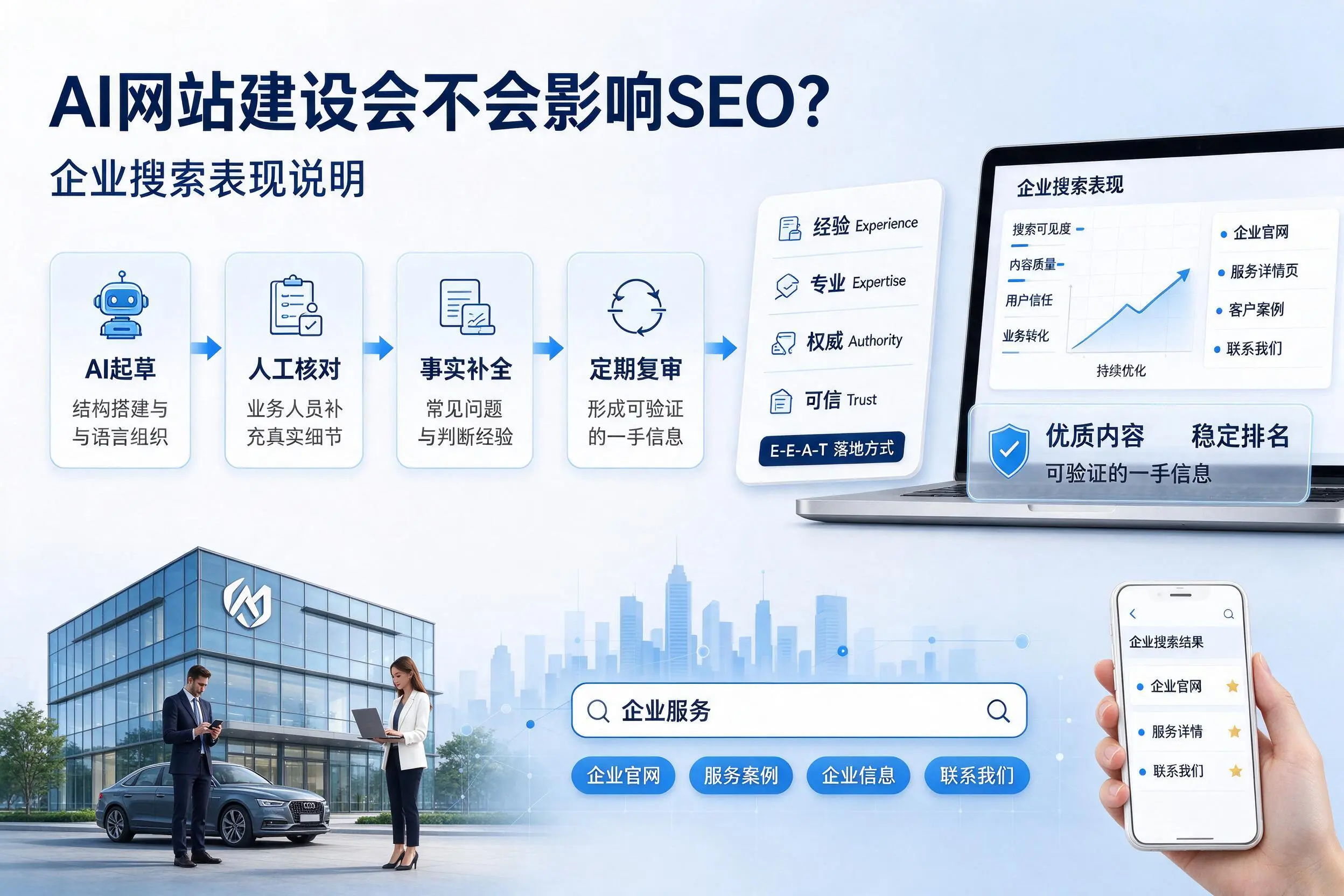 AI网站建设会不会影响SEO?钦州企业搜索表现说明