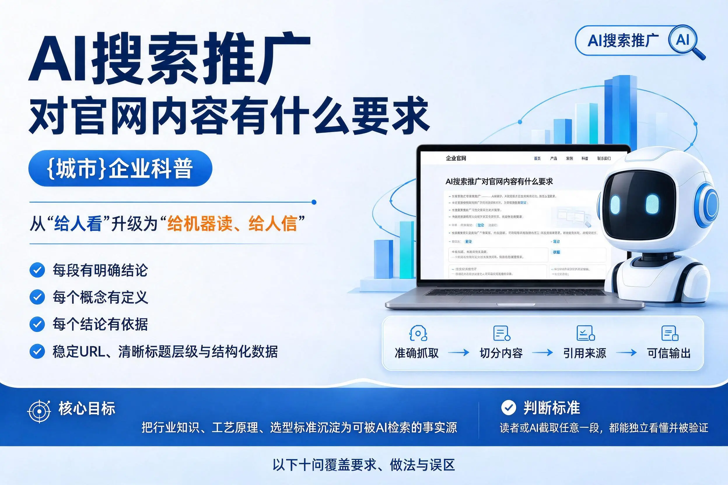 AI搜索推广对官网内容有什么要求，钦州企业科普